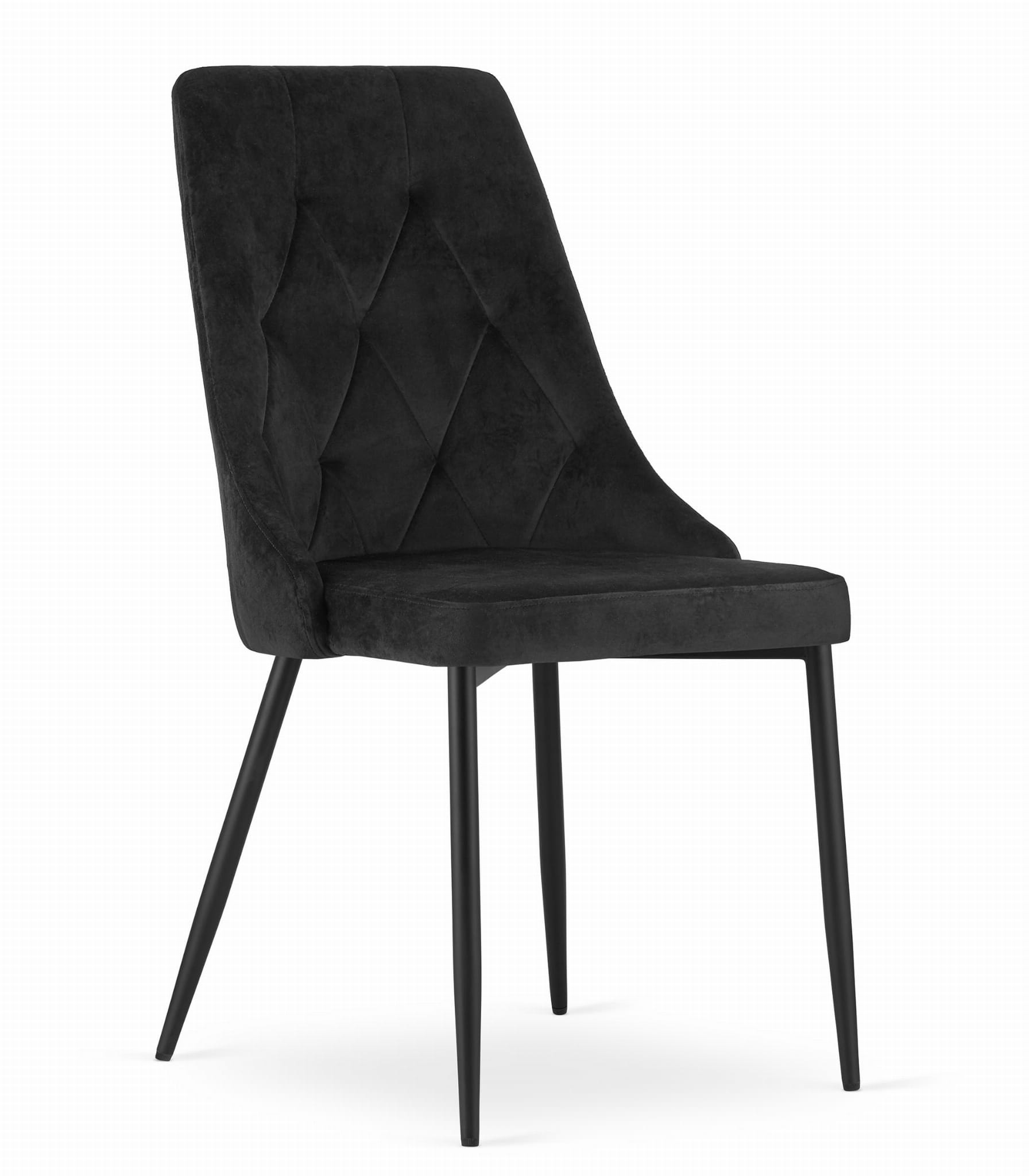 Scaun de sufragerie IMOLA din catifea neagra