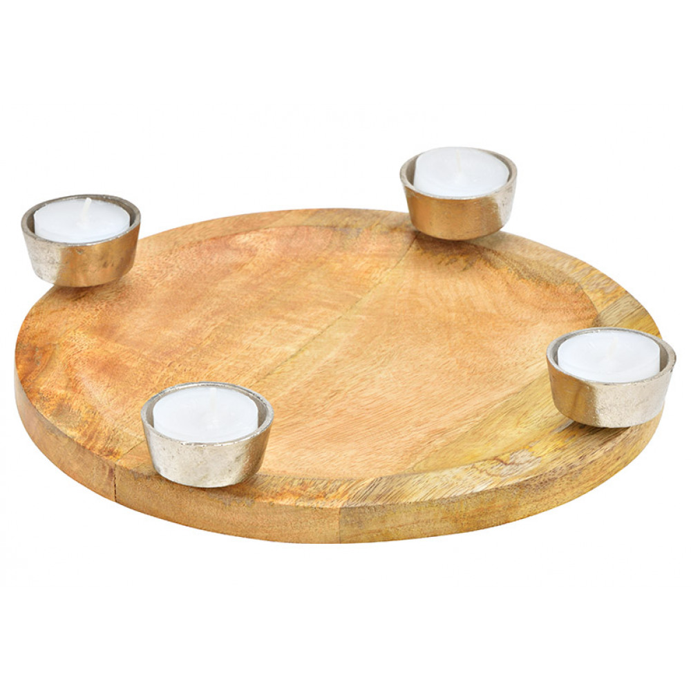 Sfeșnic de advent din lemn RUTH