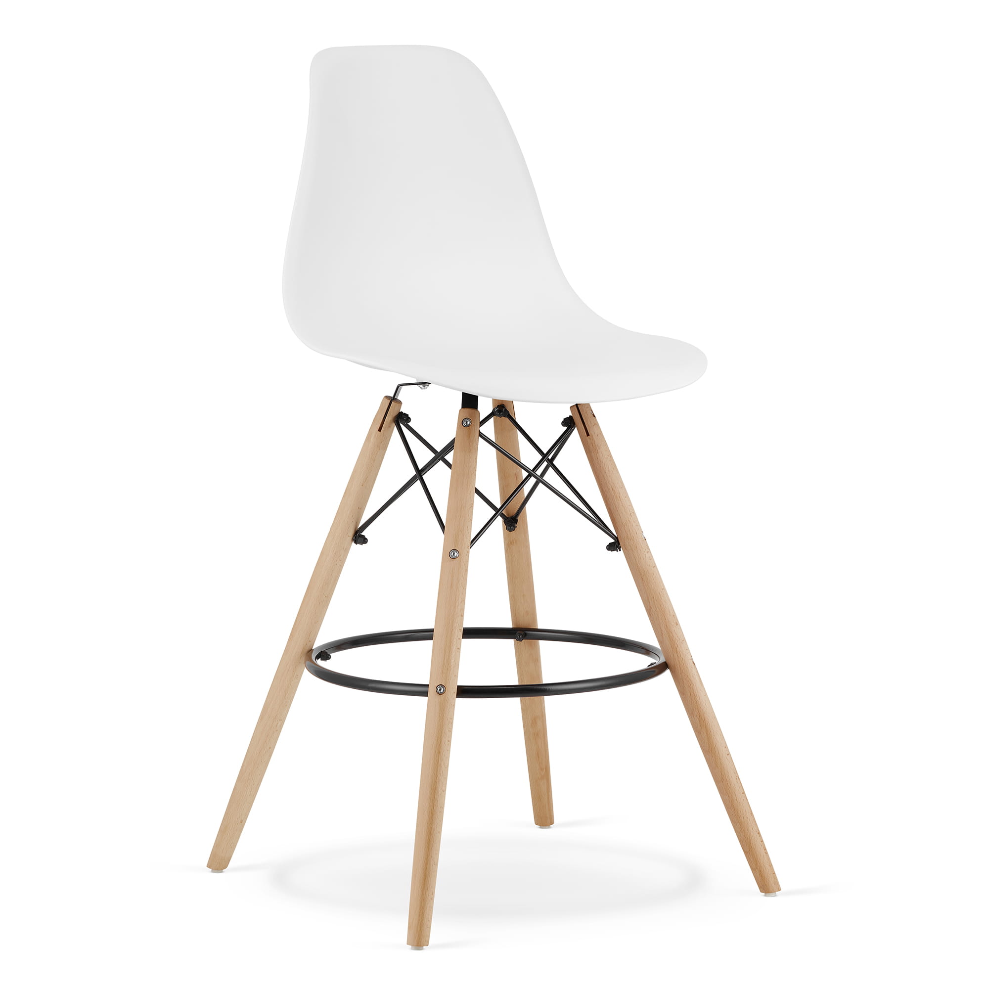 Scaun de bar alb CARBRY LAMAL