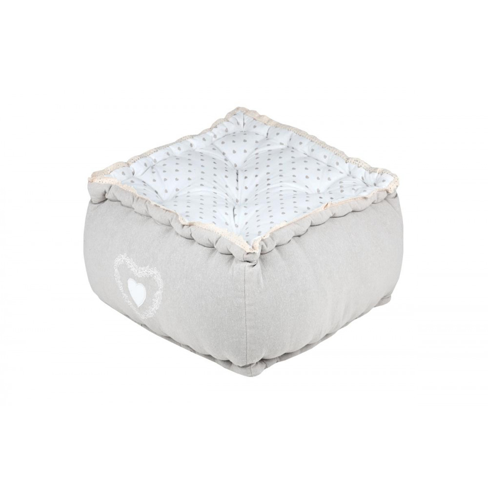 Perna de podea tip scaun gri deschis BERENICE 40x40 cm