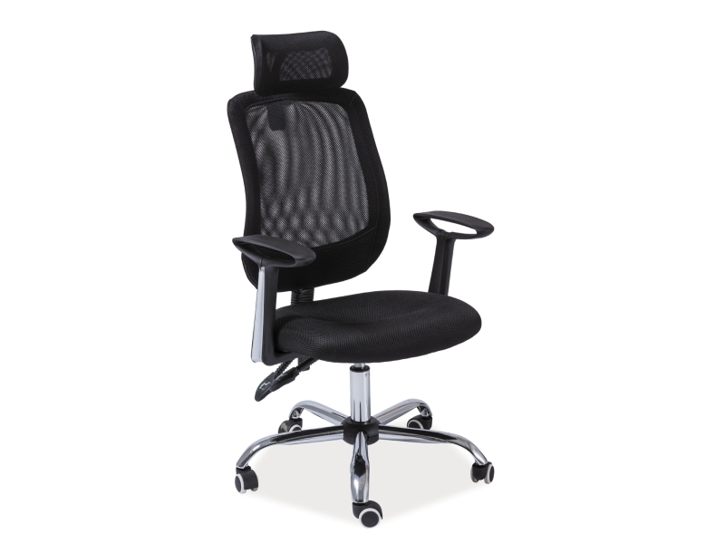 Scaun de birou negru FLEXISEAT Q-118