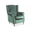 17154 1 zelene relaxacni kreslo baron velvet