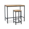 20445 1 barovy stolek s deskou v dekoru dub metro 110x60x100