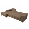 Hnědá rohová sedací souprava SPARK (Varianta Colt stanga)