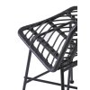 Scaun de bar din ratan negru, ESPO 97