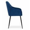 61587 5 tmave modre sametove jidelni kreslo nugat