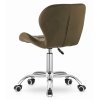 3806 AVOLA krzeslo obrotowe aksamitne braz skos lewy tyl