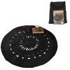 Covor rotund din iuta MAYA 100 cm, negru