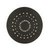 Covor rotund din iuta MAYA 100 cm, negru