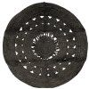 Covor rotund din iuta MAYA 100 cm, negru