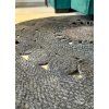 Covor rotund din iuta MAYA 100 cm, negru