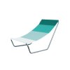 Pohodlné skládací plážové lehátko SAND s zelenými pruhy