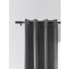 Vysoké zatemňovací závěsy VELVET světle šedé 140x250 cm (2 ks), kovové kroužky