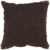 Dekorační hrubě tkaný povlak na polštář TOLOUSE 50x50 cm hnědý