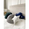 Designový sametový polštářek MOON SNOW pro stylový interiér