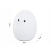 LED noční světlo vajíčko GEPI, dotyková změna barev, odolné a měkké, pro klidný spánek dětí.