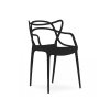 Set 4 bucati scaune din plastic KATO negre