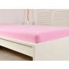 Růžové jersey prostěradlo ALVORA 180 x 200 cm pro pohodlný spánek