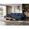 Coltar in forma de U SMART COSARO 295x140 cm, albastru inchis