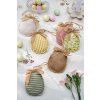 Stylová jarní dekorace – závěsné látkové vajíčko EASTER EGG