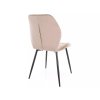 Moderní jídelní židle JAKE VELVET béžová s ergonomickým opěradlem