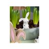 Roztomilý keramický zajíček BUNNY BACK 10 cm – bílá velikonoční dekorace