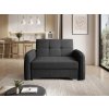 Černé křeslo LAINE s funkcí rozkladu a pohodlným sezením