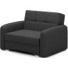 Rozkládací křeslo LAINE černé s úložným prostorem