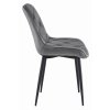 Scaun de dining din catifea TOR, gri inchis
