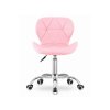 Pohodlný pracovní set TAYLOR SONOMA a růžové AVOLA křeslo z eko kůže