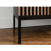 Komoda MEORATI 150 cm černá a dub artisan s moderním vzhledem