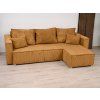 Canapea colt extensibila SMART COSARO mustar, cu colt bilateral + 2 perne CADOU  Poso 001