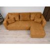 Canapea colt extensibila SMART COSARO mustar, cu colt bilateral + 2 perne CADOU  Poso 001