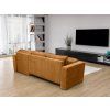 Canapea colt extensibila SMART COSARO mustar, cu colt bilateral + 2 perne CADOU  Poso 001