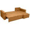 Canapea colt extensibila SMART COSARO mustar, cu colt bilateral + 2 perne CADOU  Poso 001