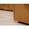 Canapea colt extensibila SMART COSARO mustar, cu colt bilateral + 2 perne CADOU  Poso 001