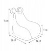 Bílý dětský sedací vak z umělé kožešiny BUBBLO, skvělý doplněk do útulného a hravého dětského pokoje.