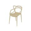 Set 4 bucati scaune din plastic KATO, bej