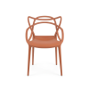 Set 4 bucati scaune din plastic KATO, teracota