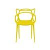 Set 4 bucati scaune din plastic KATO, galbena