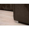 Tmavě hnědá sedací souprava do U SMART COSARO 295x140 cm