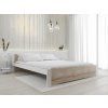 Moderní postel IKAROS 160x200 cm dub sonoma s bílým rámem