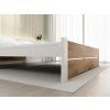 Designová postel IKAROS DOUBLE 120 x 200 cm, dub artisan/bílá s kontrastním rámem