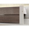 Stylová postel IKAROS DOUBLE 160 x 200 cm bílá/dub lanýž do světlého interiéru