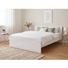 Elegantní postel ELISA 160 x 200 cm bílá pro pohodlný spánek