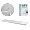 Minimalistická police na zeď 120 cm bílá SHELORA