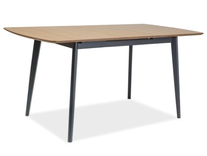 PROMOCIJA Jedilna miza VITRO II z namizno ploščo v dekorju hrast 120(160)x80, raztegljiva II. kakovost