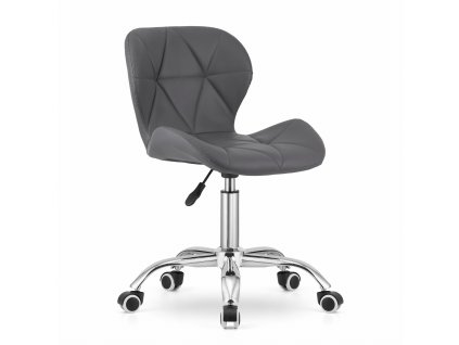 Pisarniški stol AVOLA iz eko usnja, siva