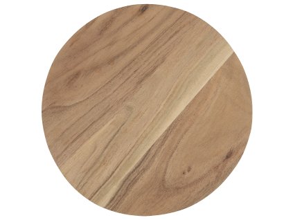 Okrogla lesena deska ACACIA WOOD na nogicah 30 cm