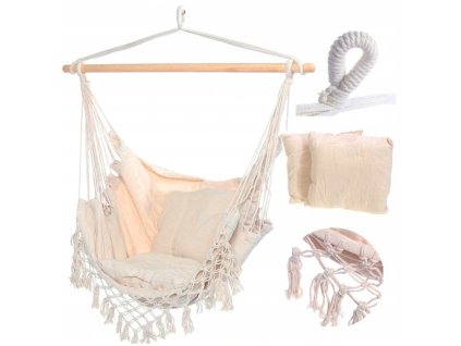 Bež viseči stol PALAK